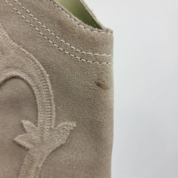 Dolce Vita Samare Western Cowgirl Light Beige Suede Tall Boots Size 5 - Picture 12 of 16